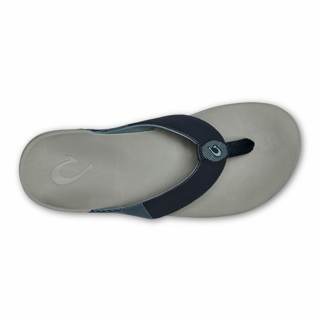 Olukai Men's Malanai Flip Flop - Ombre Blue / Sharkskin US659-310